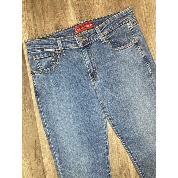 Vtg Y2K Levi's 518 Jeans 9M JR Superlow Stretch Boot Cut Women's Denim 31x30.5 - Picture 5 of 12